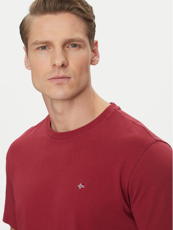 Napapijri Napapijri Тишърт Salis NP0A4H8D Червен Regular Fit