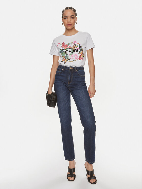 Gaudi Gaudi Džínsy 411BD26020 Tmavomodrá Slim Fit