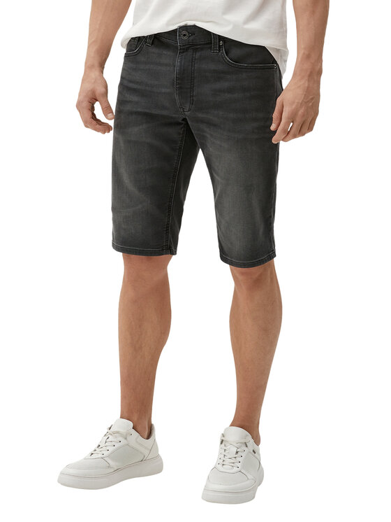 s.Oliver Pantaloni scurți de blugi 2132894 Gri Regular Fit