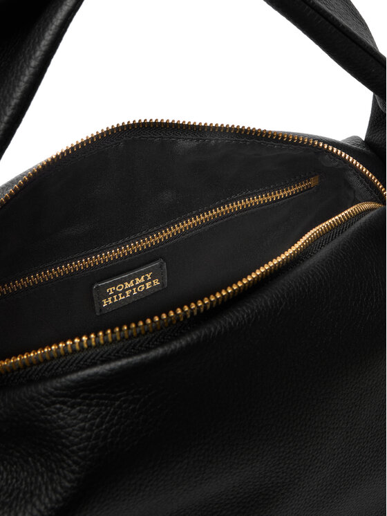 Tommy Hilfiger Tommy Hilfiger Rankinė City Leather Shoulder Bag AW0AW18152 Juoda