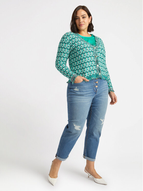 Fiorella Rubino Fiorella Rubino Cardigan M541L007911N0S5 Verde Boxy Fit