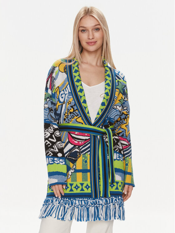 Guess Cardigan W4RR31 Z3D40 Colorat Regular Fit