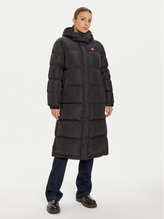 Tommy Jeans Vatovaná bunda Alaska DW0DW18860 Čierna Regular Fit