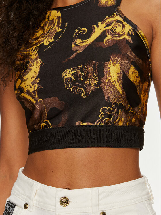 Versace Jeans Couture Versace Jeans Couture Top 76HAM227 Czarny Skinny Fit