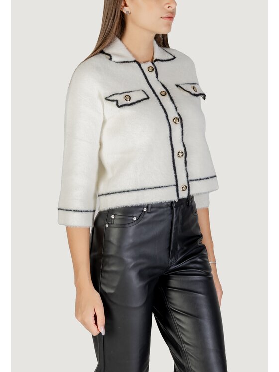 Morgan De Toi Morgan De Toi Cardigan 252-MCLAIRE Bianco Casual Fit
