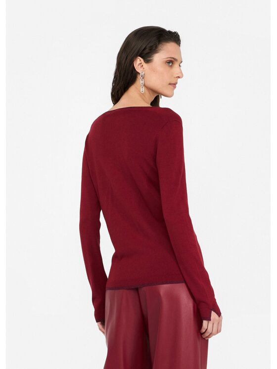 Liu Jo Liu Jo Maglione MF5227MS49I91650 Rosso Slim Fit