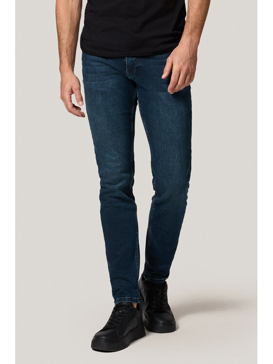 Próchnik Próchnik Jeansy PM9 SP113225000004 Granatowy Slim Fit