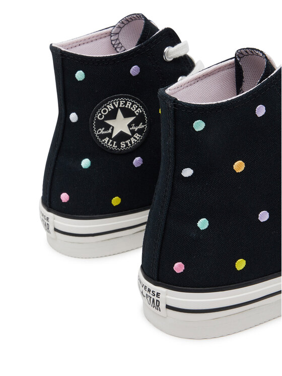 Converse Converse Кецове Chuck Taylor All Star Lift Polka Dots Platform A12608C Черен