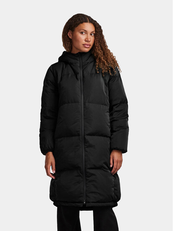 YAS YAS Geacă din puf 26031874 Negru Regular Fit