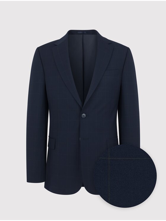 Pako Lorente Pako Lorente Garnitur P23SF-4G-012-G Granatowy Slim Fit