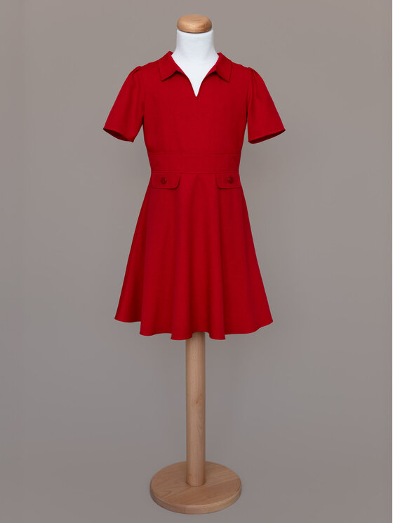 SLY SLY Sukienka 5W-06 Czerwony Comfortable Fit