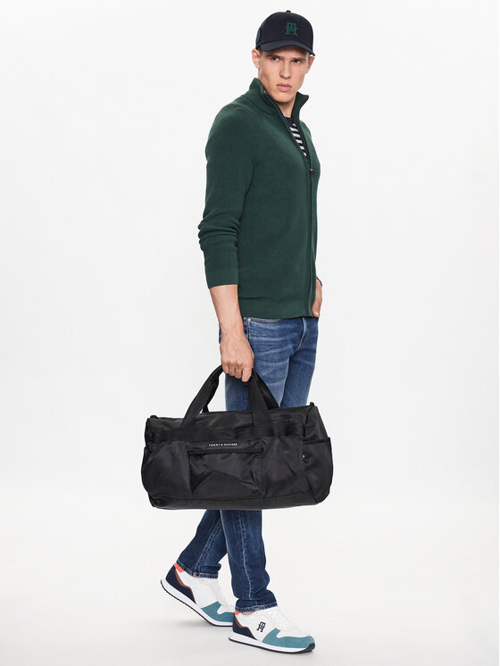 Tommy Hilfiger Tommy Hilfiger Τσάντα Σαββατοκύριακου Th Skyline Duffle AM0AM10913 Μαύρο