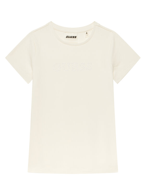 Dziewczęcy T-Shirt Guess, Rozmiar 4Y, Beżowy, J4RI49 J1314