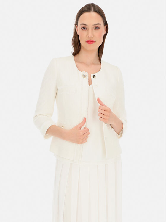 L’AF L’AF Bluzka Taliana Biały Regular Fit