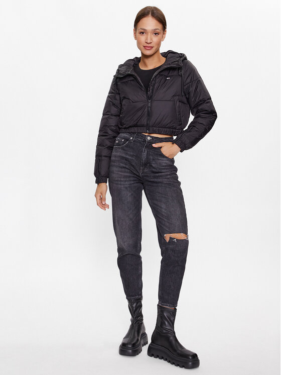 Tommy Jeans Tommy Jeans Зимно яке DW0DW15964 Черен Regular Fit