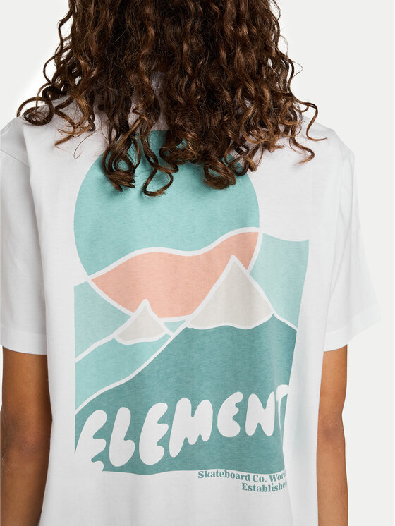 Element Element T-Shirt Sunrise ELYZT00576 Weiß Regular Fit