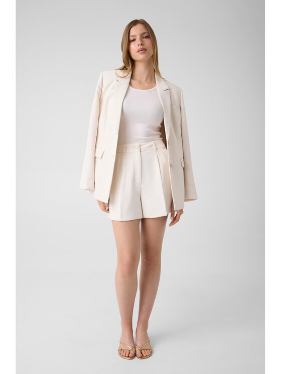 Guess Guess Szorty materiałowe 183631 Kremowy Short Fit