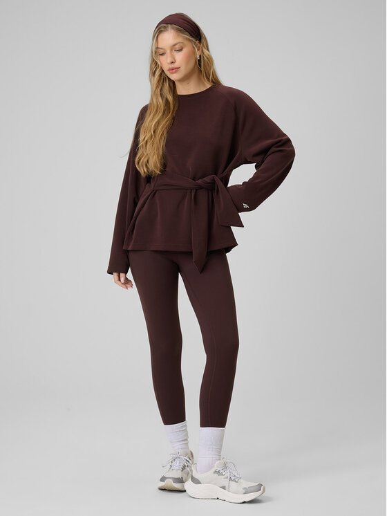 4F 4F Bluza EVERYWEAR Brązowy ciemny Regular Fit