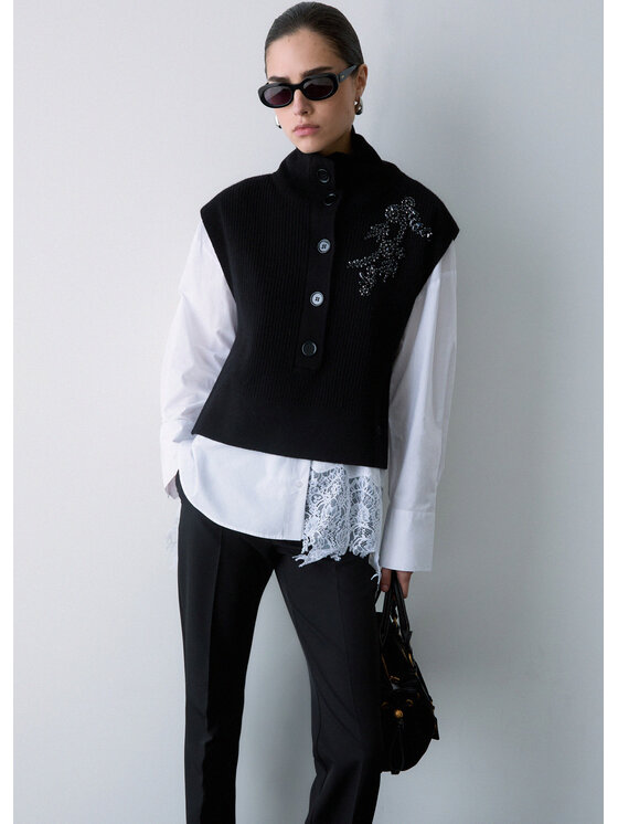 Liu Jo Liu Jo Maglione WF6464MS00922222 Nero Regular Fit