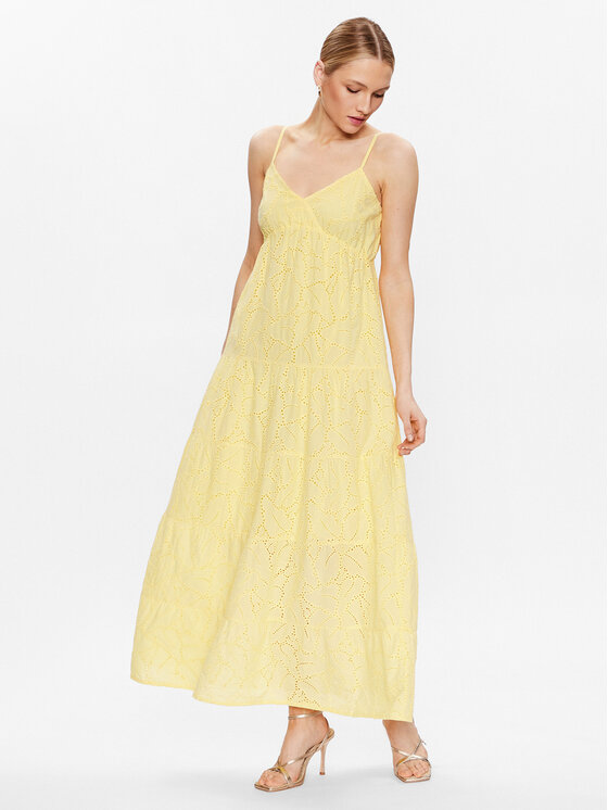 Marc Aurel Marc Aurel Sommerkleid 6820 1020 93201 Gelb Regular Fit