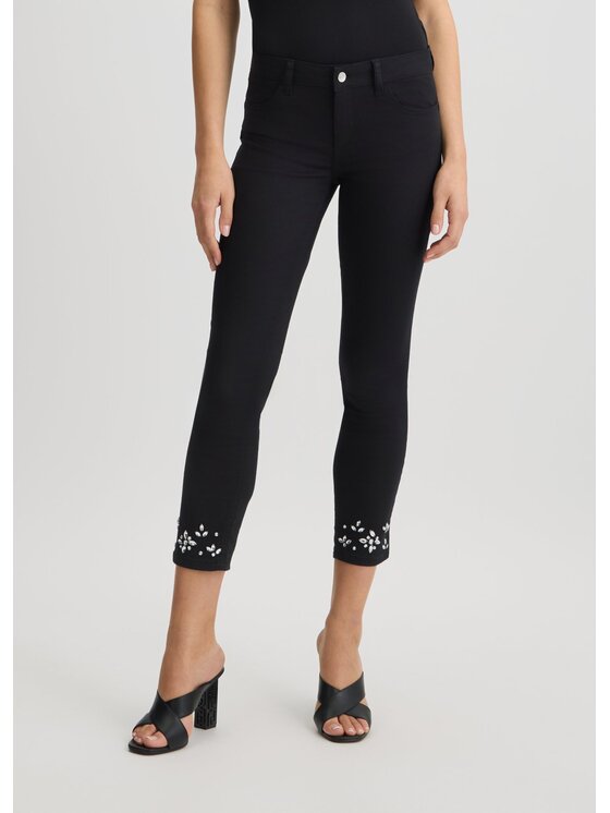 Liu Jo Liu Jo Spodnie materiałowe WA5457T4033M9640 Czarny Slim Fit