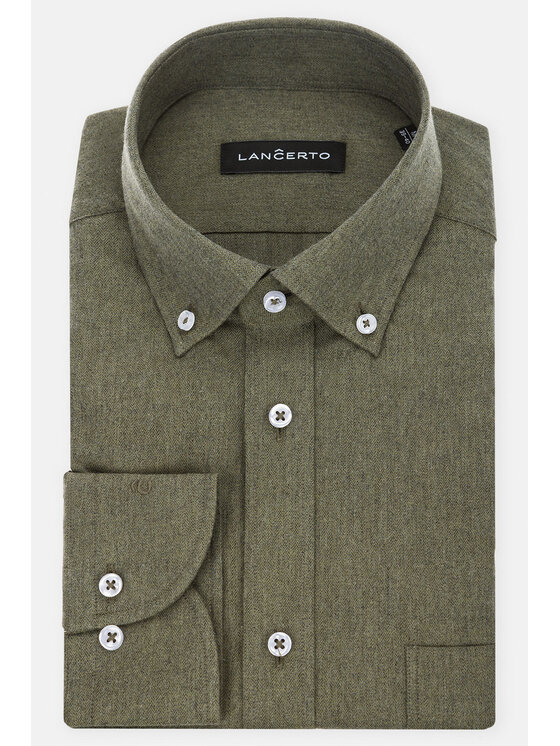 Lancerto Lancerto Koszula Eusebia KO051222000034 Zielony Regular Fit