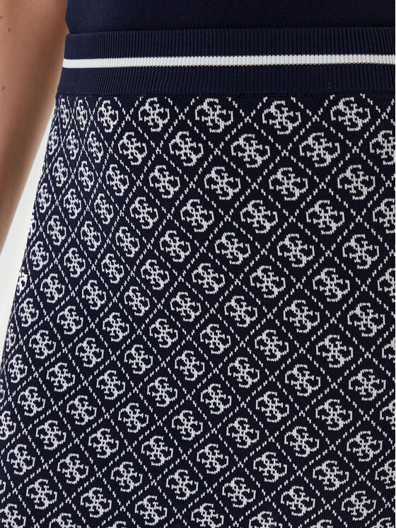 Guess Guess Zīmuļveida svārki W4BD53 Z37K0 Tumši zils Regular Fit