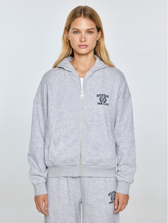 BIG STAR BIG STAR Bluza MADELINA Szary Comfort Fit