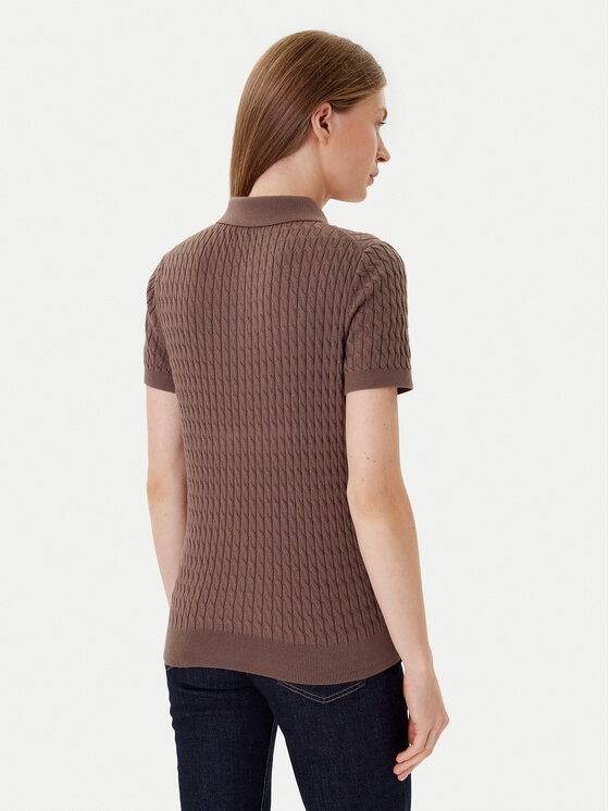Tommy Hilfiger Tommy Hilfiger Пуловер Fine WW0WW41474 Кафяв Regular Fit