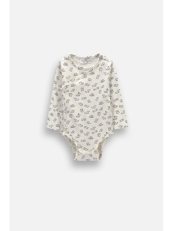Coccodrillo Coccodrillo Body dziecięce ZC6112601SUN-003 Kremowy Regular Fit