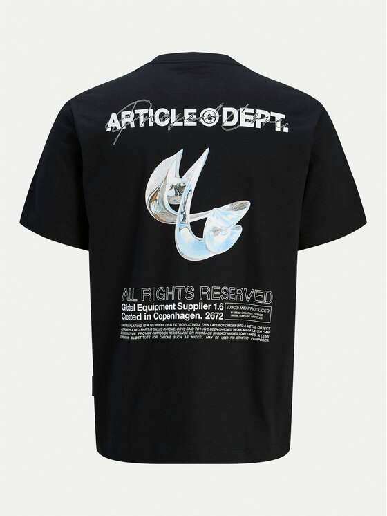 Jack&Jones Junior Jack&Jones Junior T-krekls Dynamic Dust 12274677 Melns Loose Fit