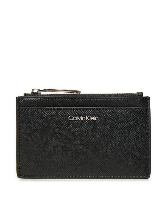 Calvin Klein Etui Za Kreditne Kartice Ck Must Cardholder W/Zip_Caviar K60K613071 Crna