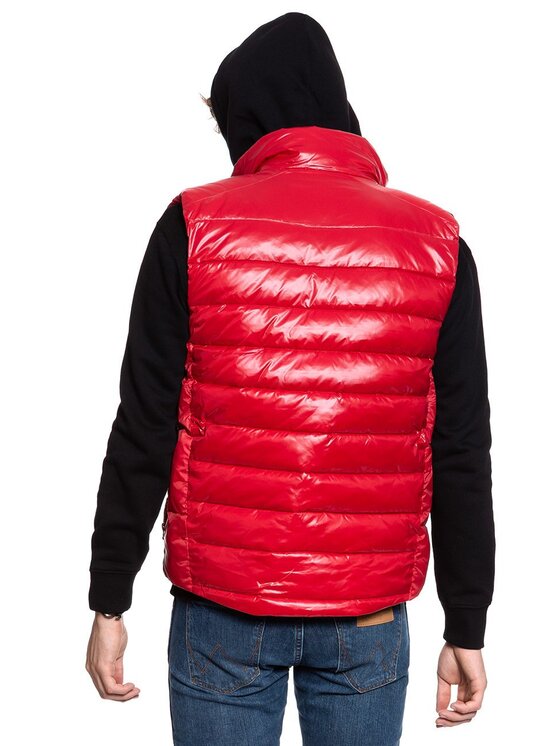 Wrangler Wrangler Smanicato PUFFER VEST Rosso Regular Fit