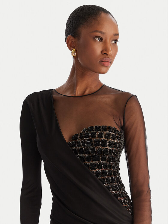 Elisabetta Franchi Elisabetta Franchi Abito da sera AB-R22-57E2-V890 Nero Slim Fit