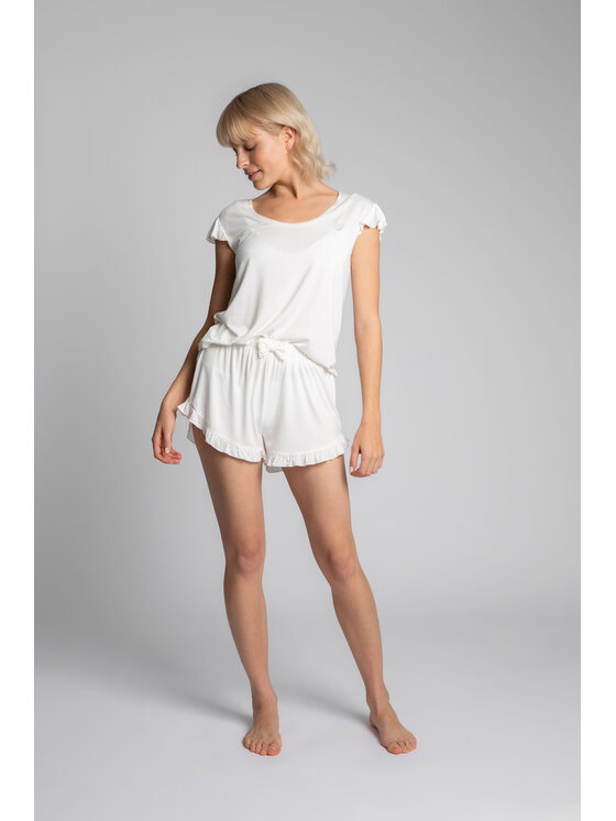 LaLupa LaLupa Bluzka LA023 Biały Comfortable Fit