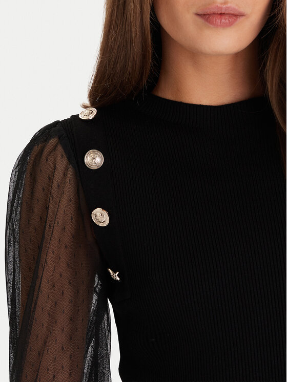 Morgan Morgan Bluză 252-MALIA Negru Regular Fit
