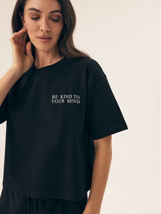 Esotiq Esotiq T-Shirt 42568 Czarny Regular Fit
