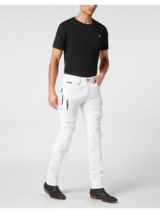 PHILIPP PLEIN PHILIPP PLEIN Jeans 11609 Bianco Straight Leg