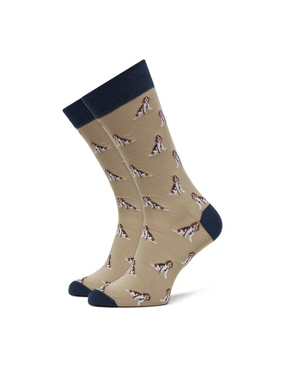 Barbour Barbour Набір 3 пар високих чоловічих шкарпеток Beagle Dog MGS0070BE31 Бежевий