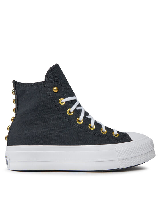 Converse Converse Tenisice Chuck Taylor All Star Lift Platform Star Studded A05453C Crna