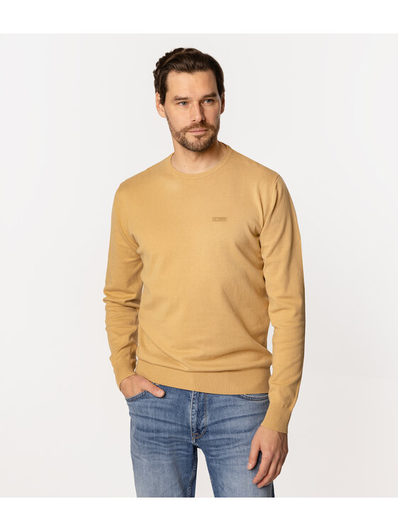 Lee Cooper Lee Cooper Sweter ANDY ORGANIC Czarny Regular Fit