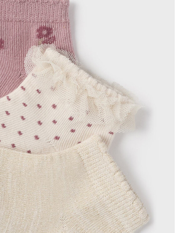 Mayoral Mayoral Set di 3 paia di calzini lunghi da bambini 10760 Beige