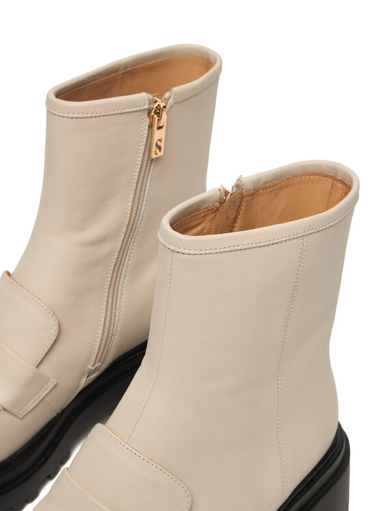 Simple Simple Stiefeletten SL-26-02-000038 Écru