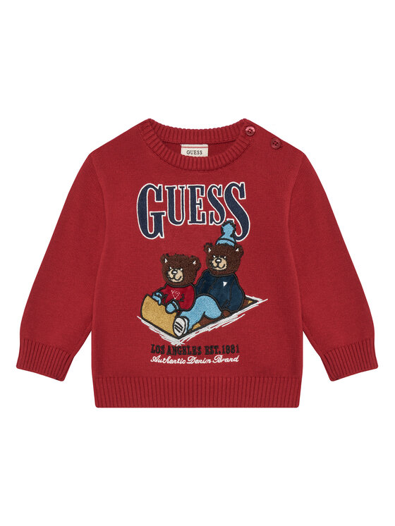 Guess Guess Pulóver és szövet nadrág szett I5BG04 Z2BB0 Piros Regular Fit
