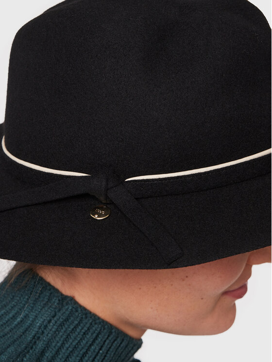 Cappello Feltro con Piping 3F2097 T0300 Nero