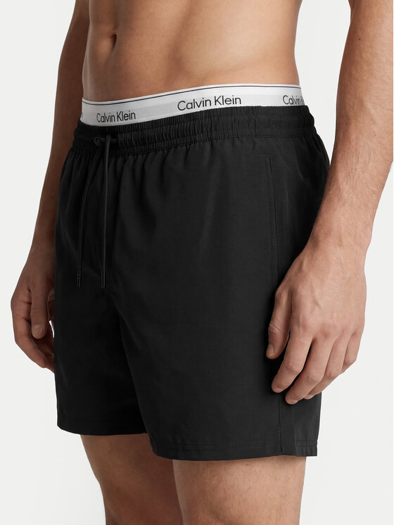 Calvin Klein Swimwear Calvin Klein Swimwear Szorty kąpielowe LV00N61024 Czarny Regular Fit