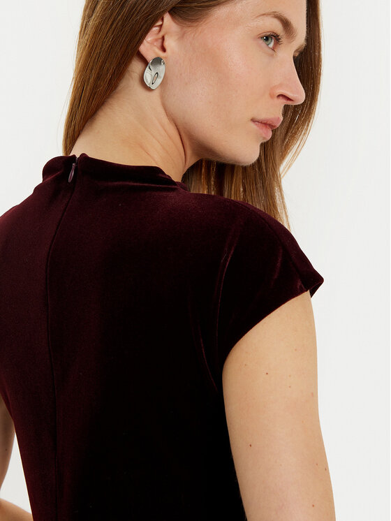 MAX&Co. MAX&Co. Abendkleid 2426626025200 Dunkelrot Regular Fit