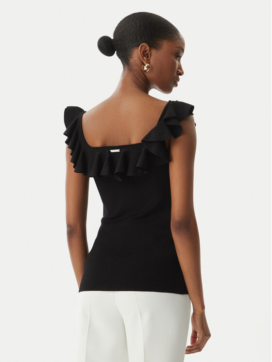 MICHAEL Michael Kors MICHAEL Michael Kors Блуза MS661G033D Черен Slim Fit