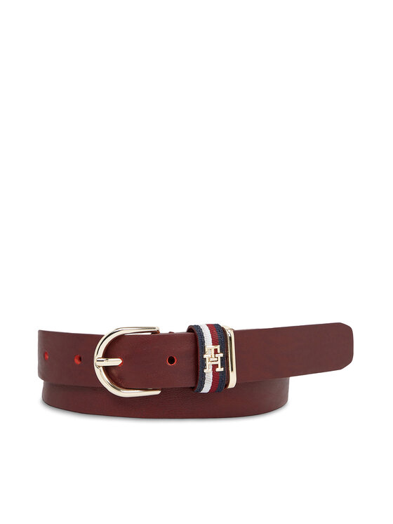 Tommy Hilfiger Ceinture femme Th Timeless 2.5 Corp AW0AW15376 Rouge Modivo