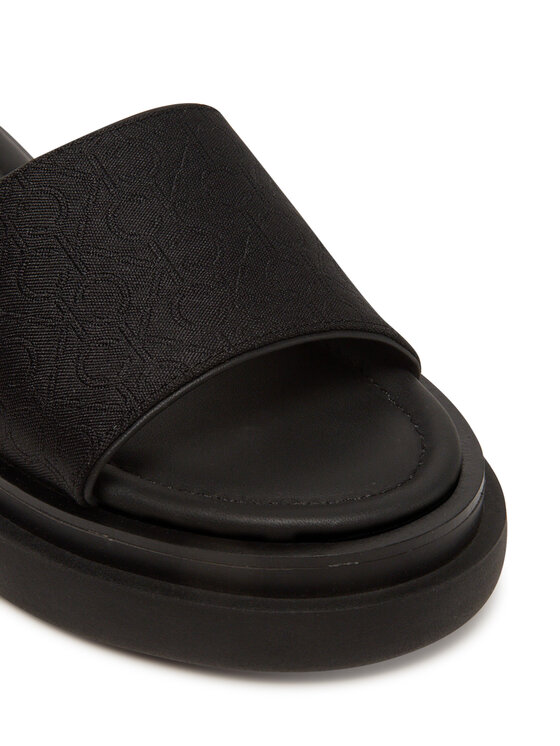 Calvin Klein Calvin Klein Şlapi Flatform Slide Jacq HW0HW02461 Negru